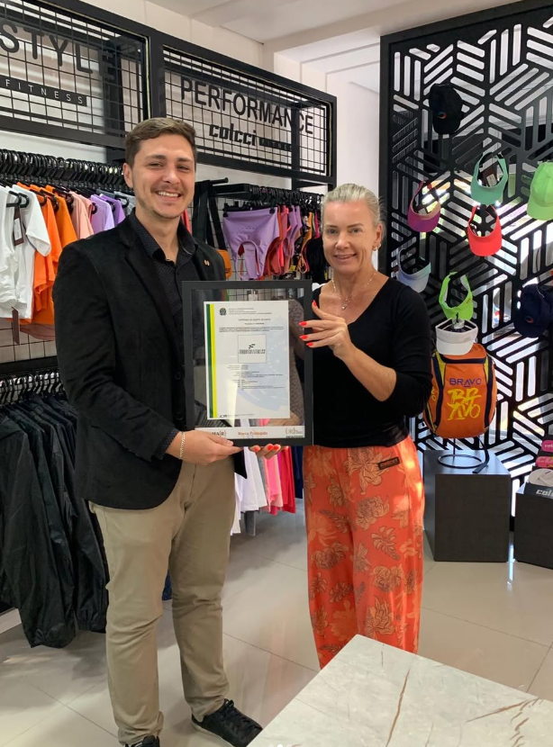 Foto com certificado